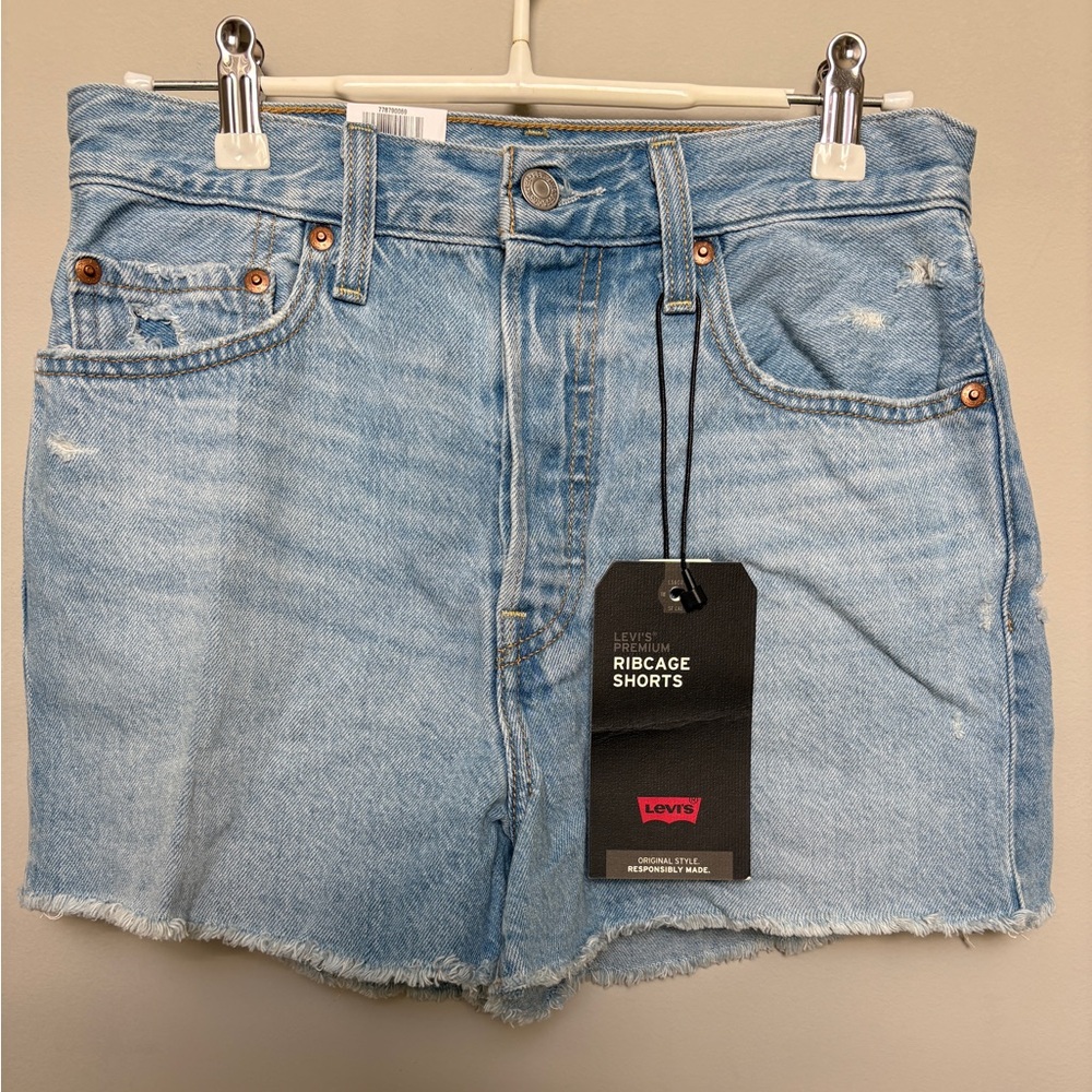 Levi's Women's Denim Ribcage Shorts